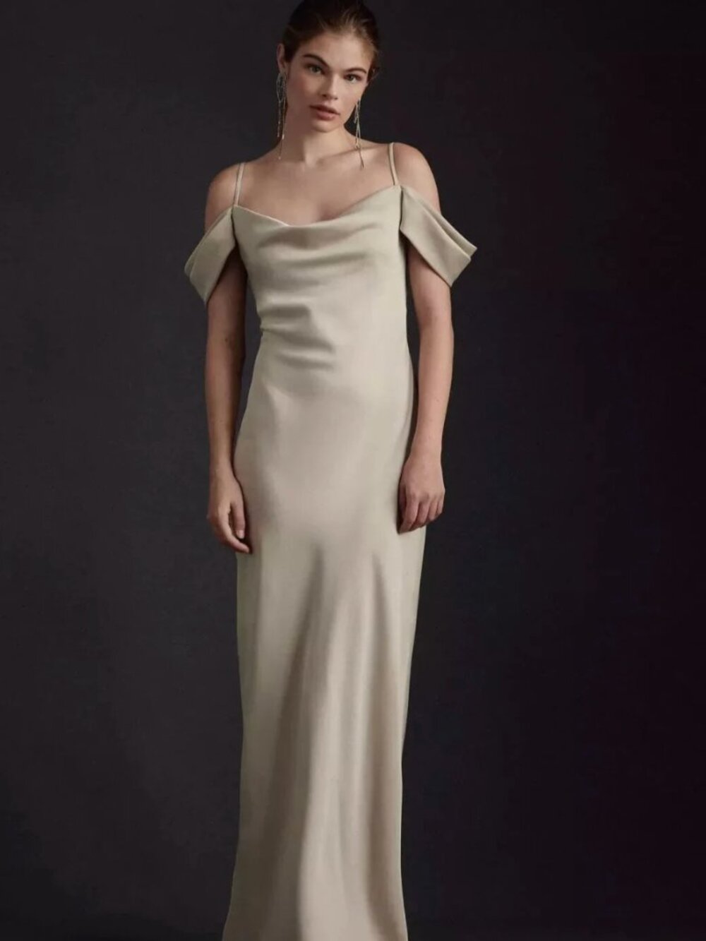 BHLDN Ira Satin Charmeuse Dress